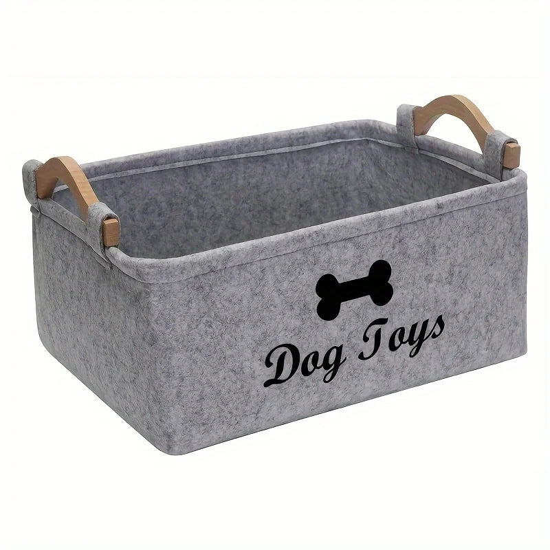 Scatola Porta Giochi per Cani e Gatti – Organizer in Feltro