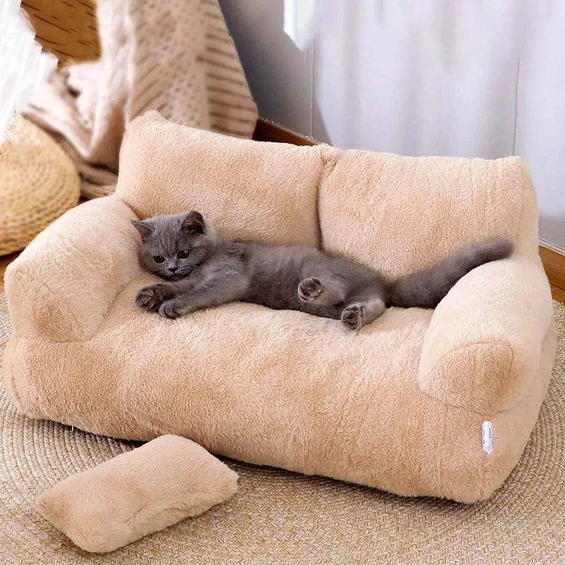 Divanetto Morbido per Gatti – Letto Invernale in Peluche