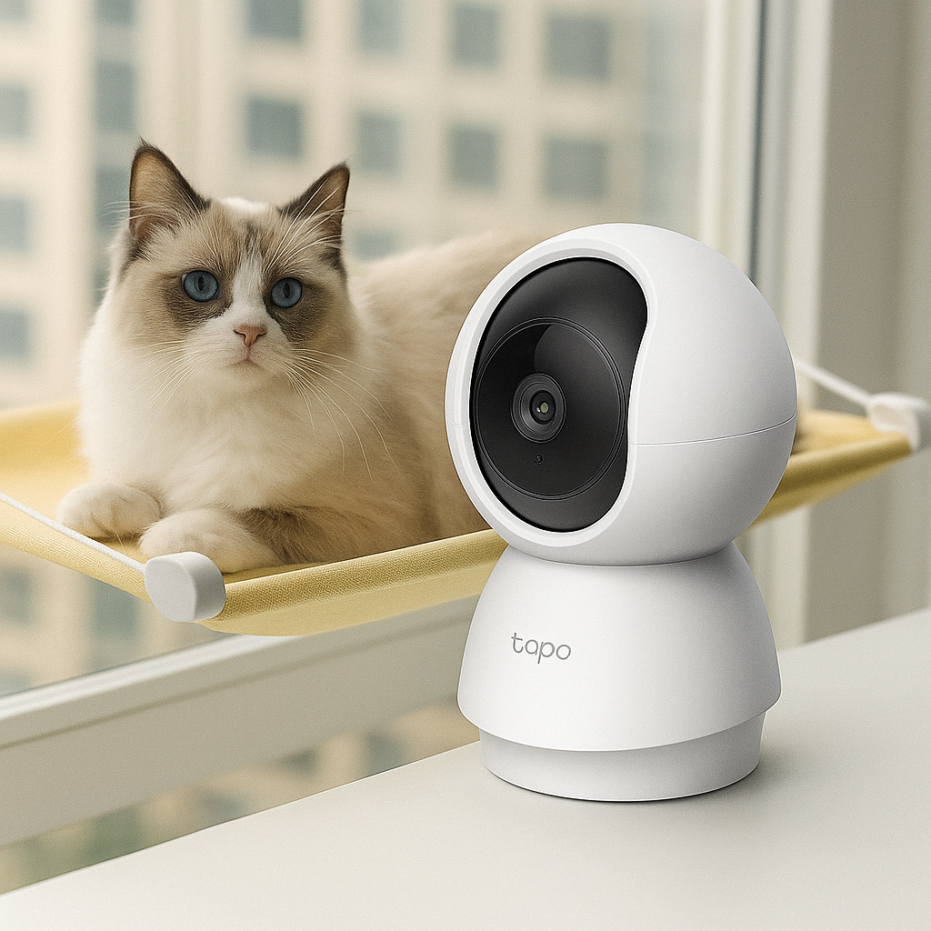 Smart Camera Wi-Fi Tuya 1080p – Controllo da App, Rilevamento Movimento, Audio Bidirezionale