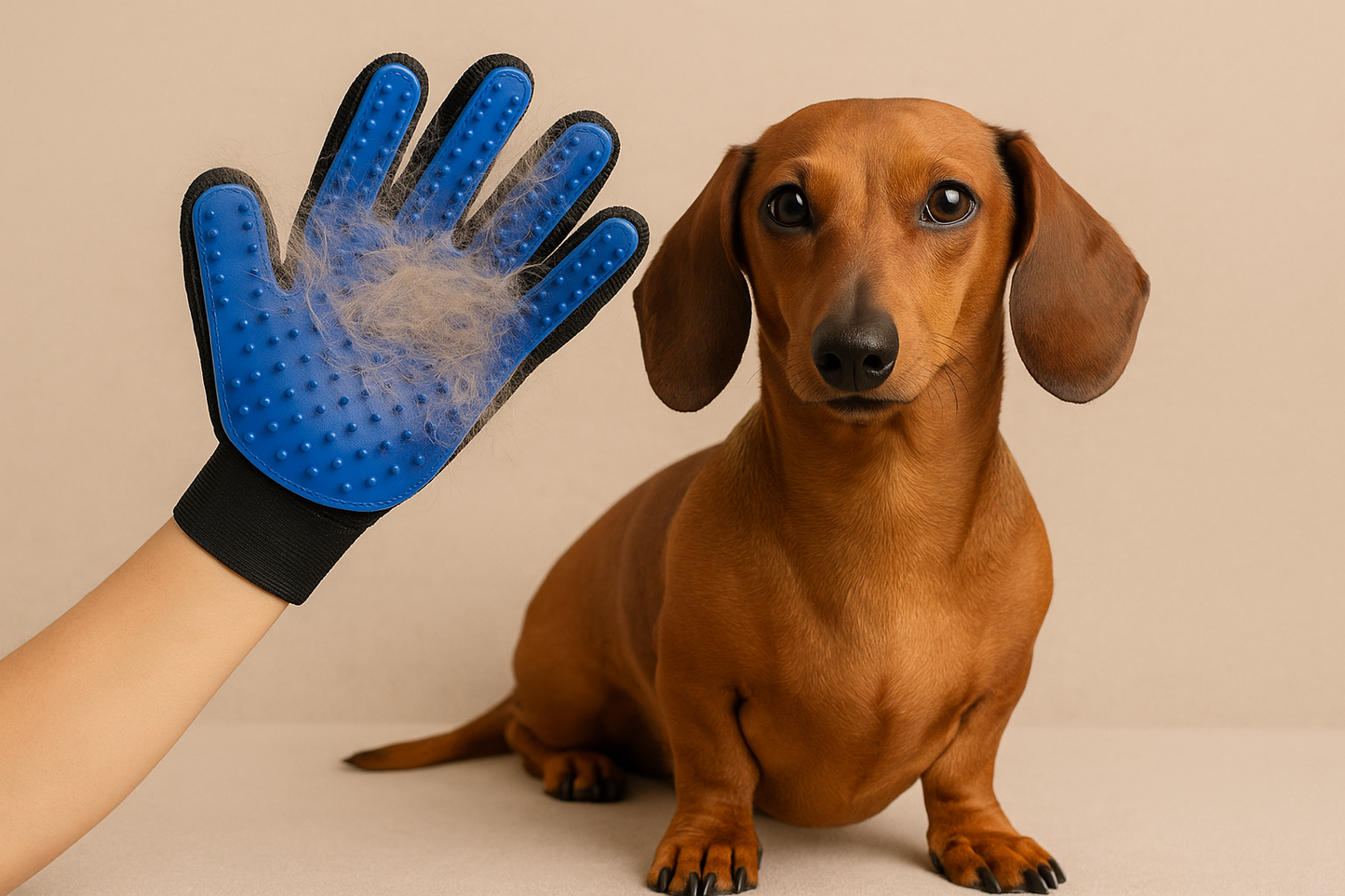 Guanto Rimuovi Pelo in Silicone – Massaggio & Cura per Cani e Gatti