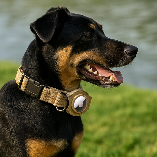 Collare per Cani con Supporto AirTag – Regolabile e Impermeabile