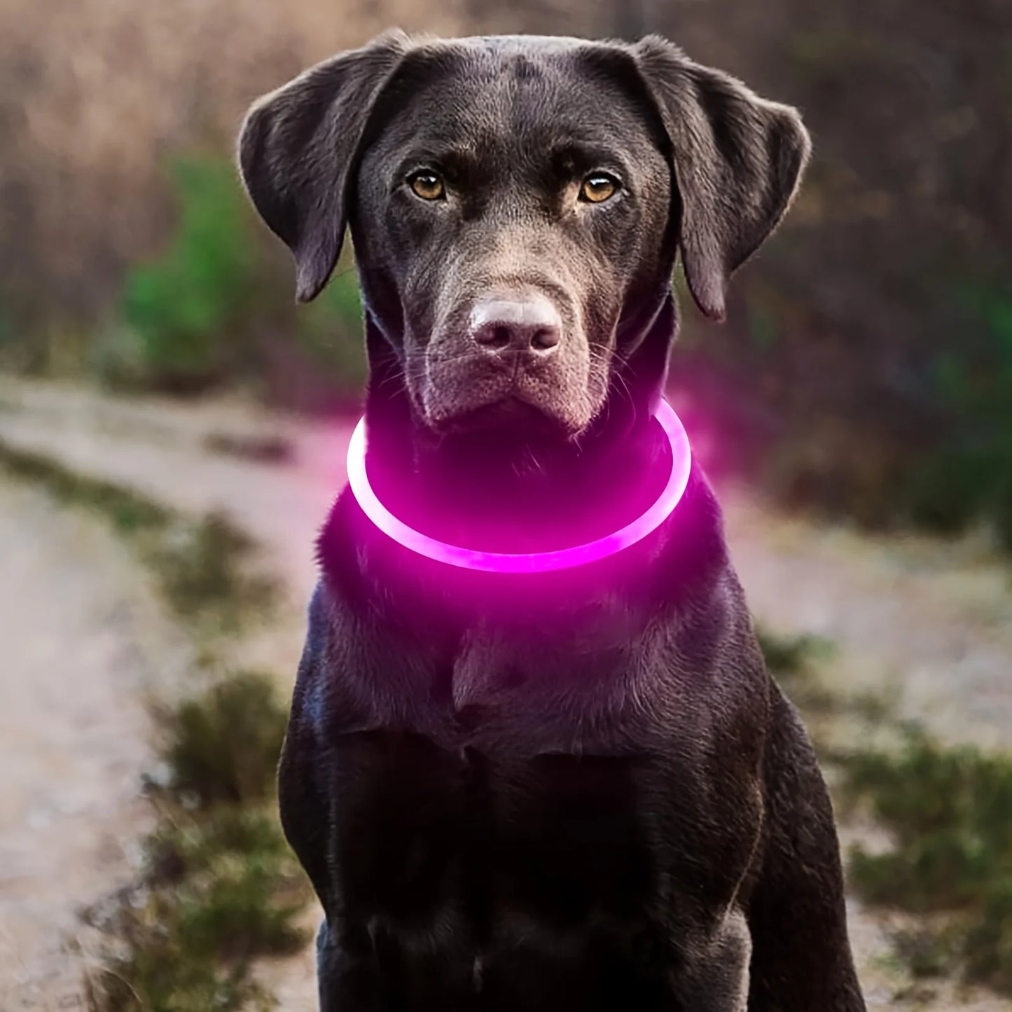 Collare Luminoso a LED per Cani – Ricaricabile USB, Visibilità Notturna, Antismarrimento