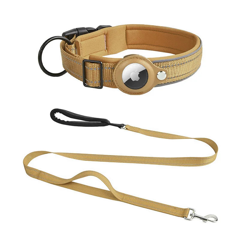 Collare per Cani con Supporto AirTag – Regolabile e Impermeabile
